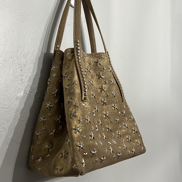 Authentic Jimmy Choo Gold Stars Tote - Picture 3 of 14